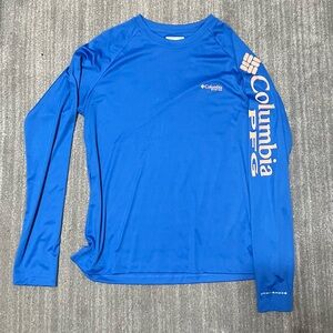 Columbia Men's Vibrant Blue Long Sleeve Tee